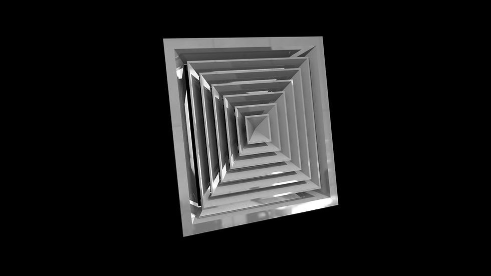 DSC: Stainless Steel Square Ceiling Diffuser