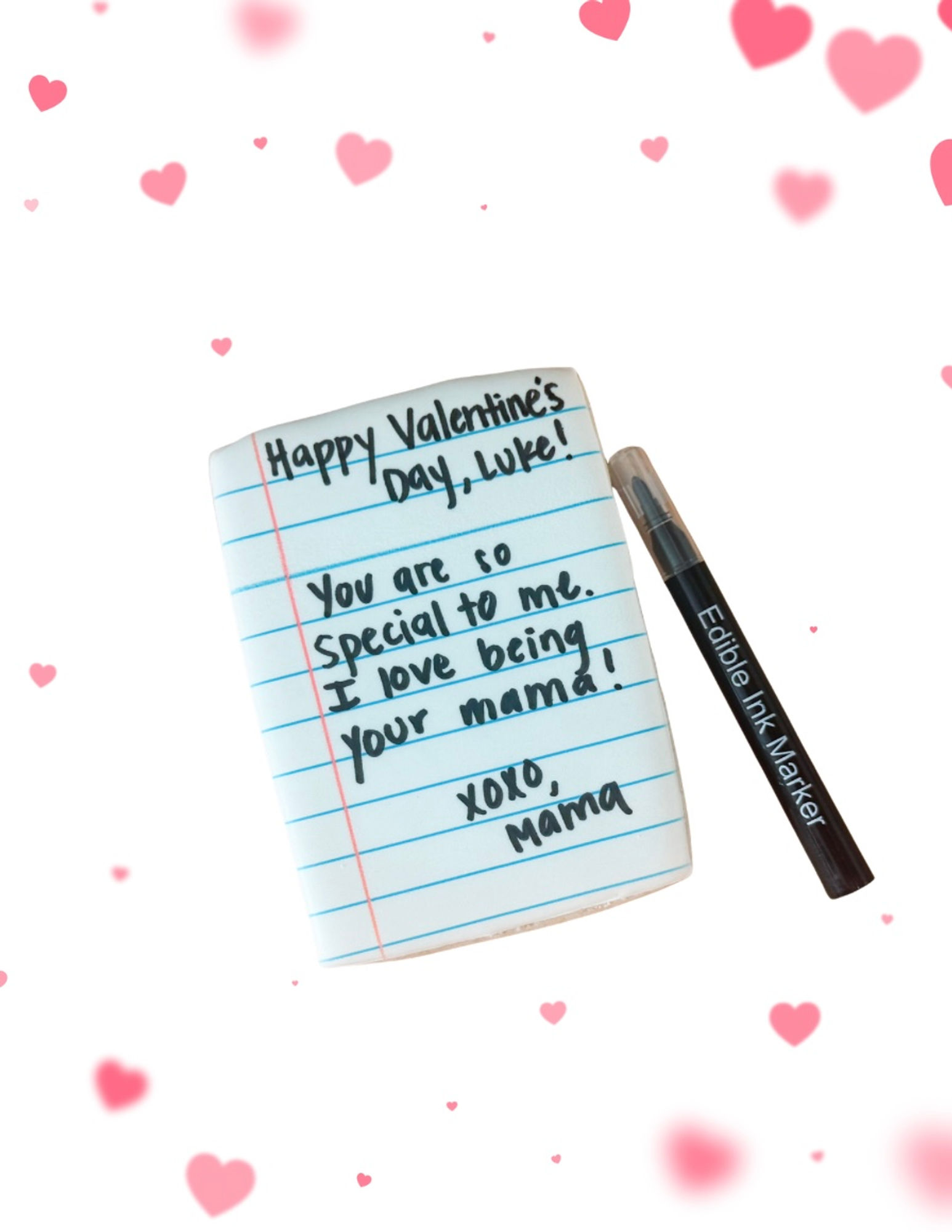 Write Your Own Valentine Cookie