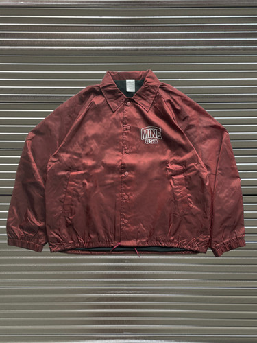 TEAM MINE COLLEGE LOGO” NYLON COACHES JACKET | MINE