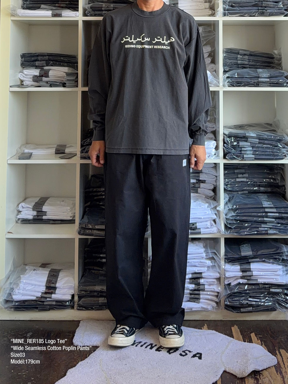 サムネイル： MINE RER185 Logo Tee L/S