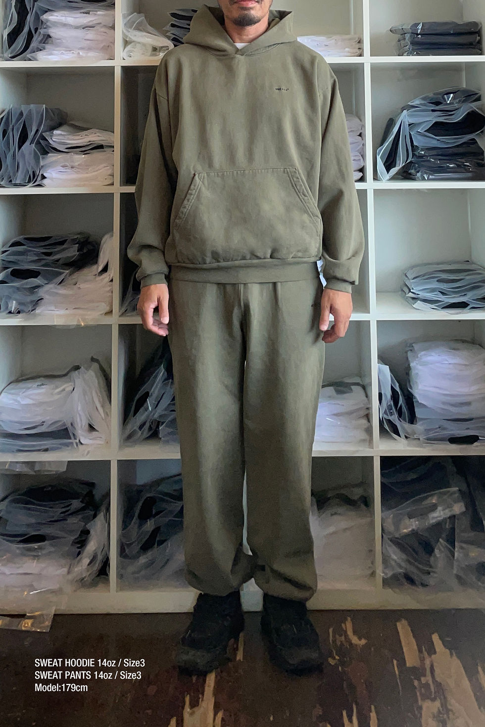 Thumbnail: PIGMENT/GARMENT DYE SWEAT HOODIE 14oz