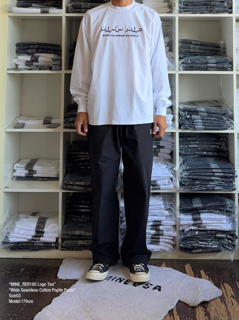 サムネイル： MINE RER185 Logo Tee L/S