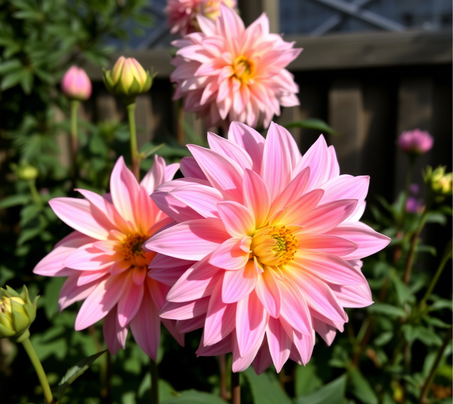 blooming dahlia flower