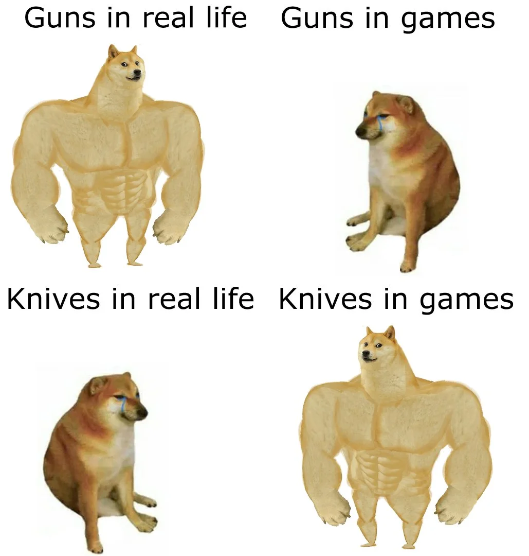 Knives vs. Guns