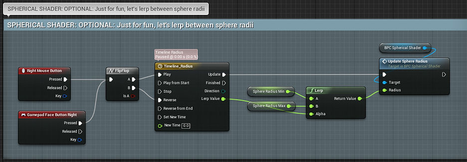 Lerping between settings for Spherical Shader