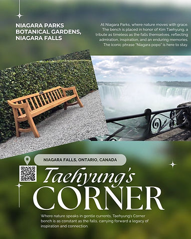 BENCH DEDICATION - NIAGARA FALLS, ONTARIO, CANADA