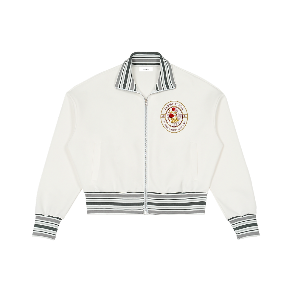 Thumbnail: Flourish -  Rib Collar Zip Jacket