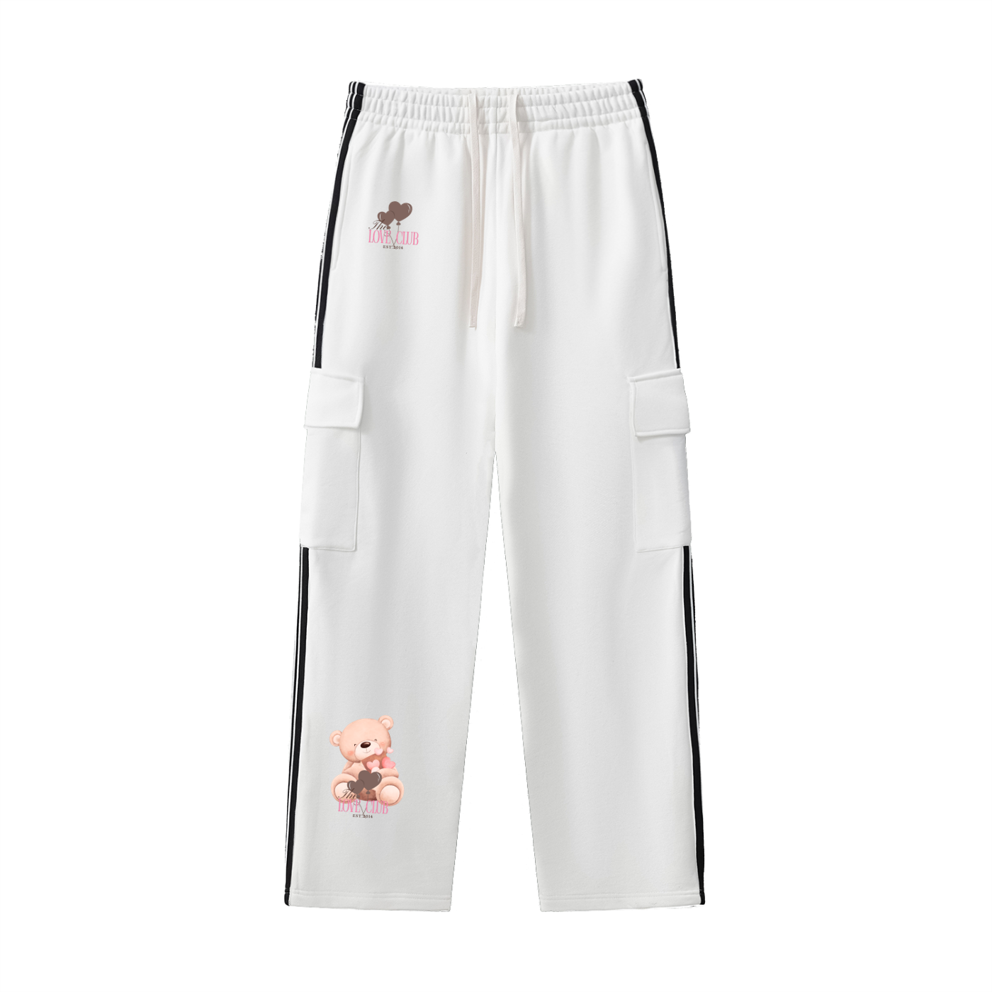 Love Club - Side Stripe Straight-Leg Pants