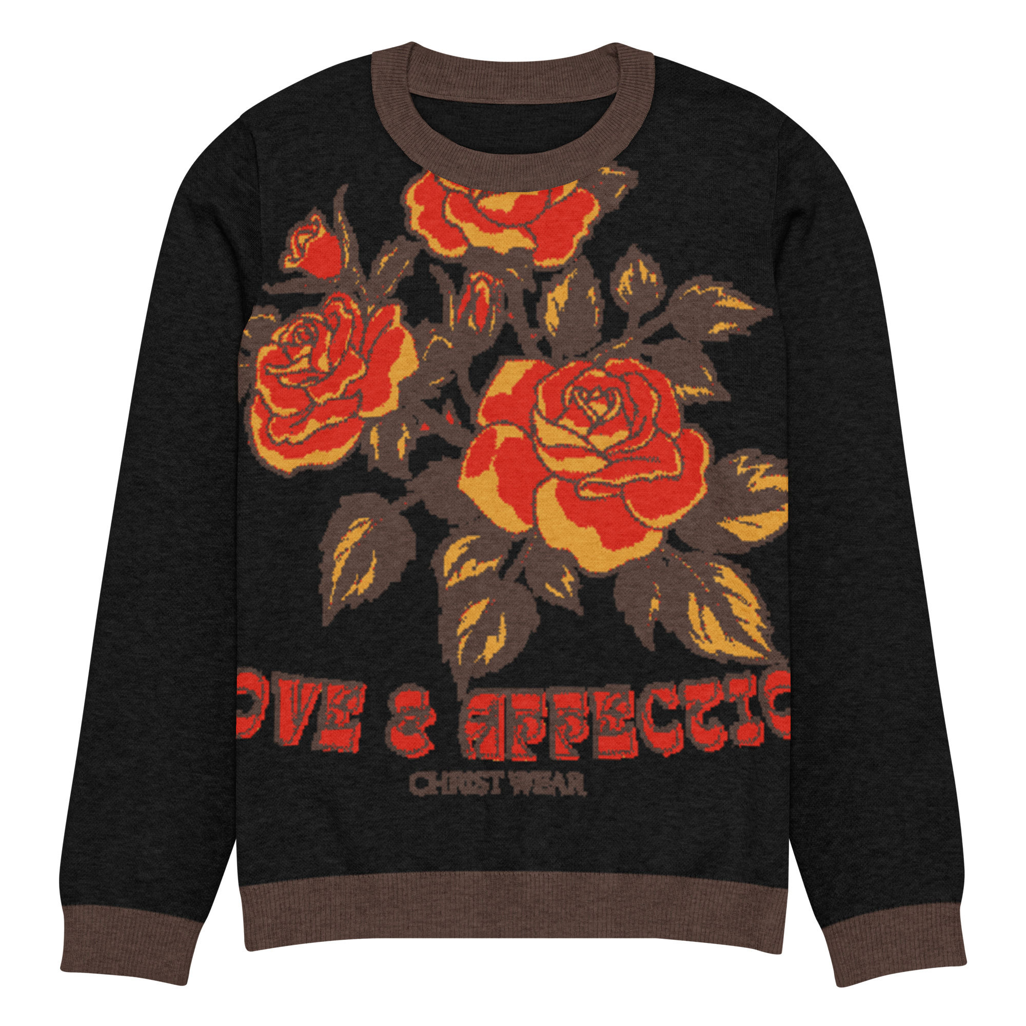 Rose - Knitted crew neck sweater