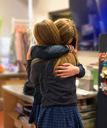 Young people hugging photo