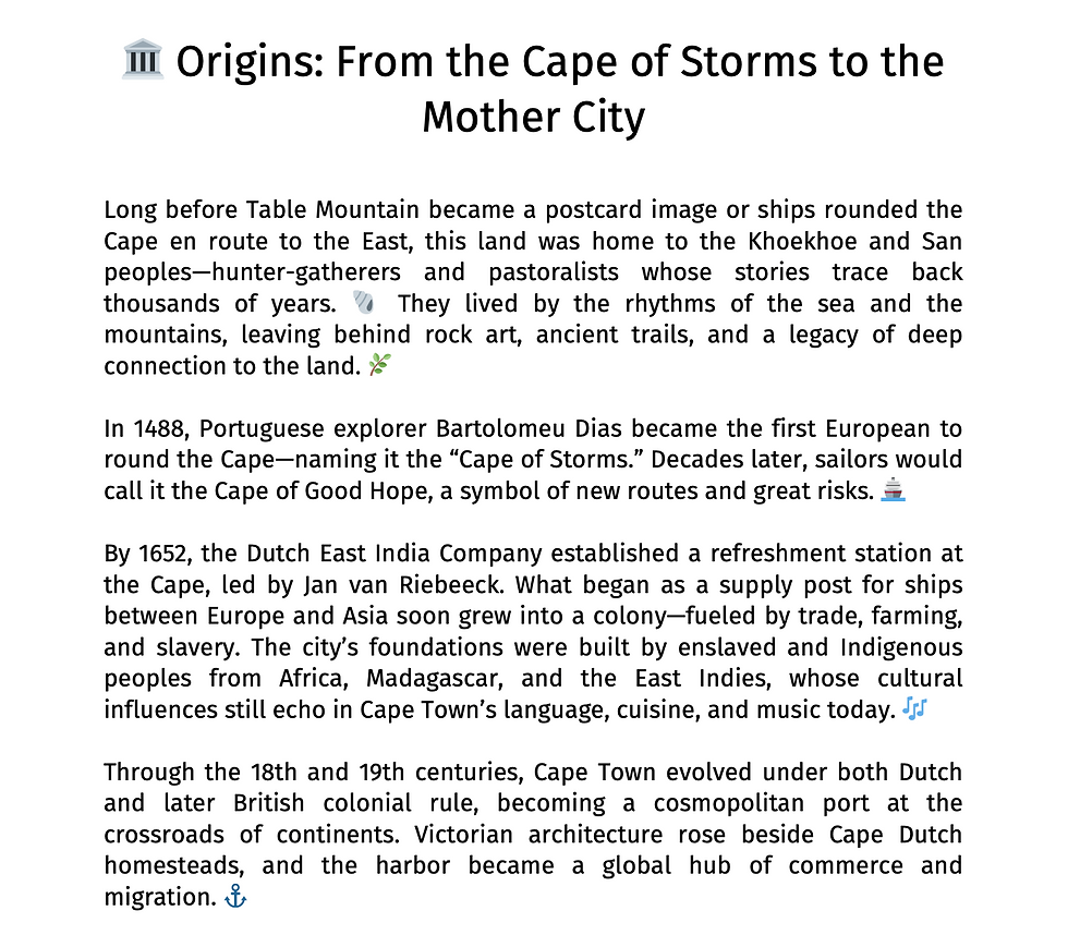 Thumbnail: A Perfect Day in Cape Town (e-book)