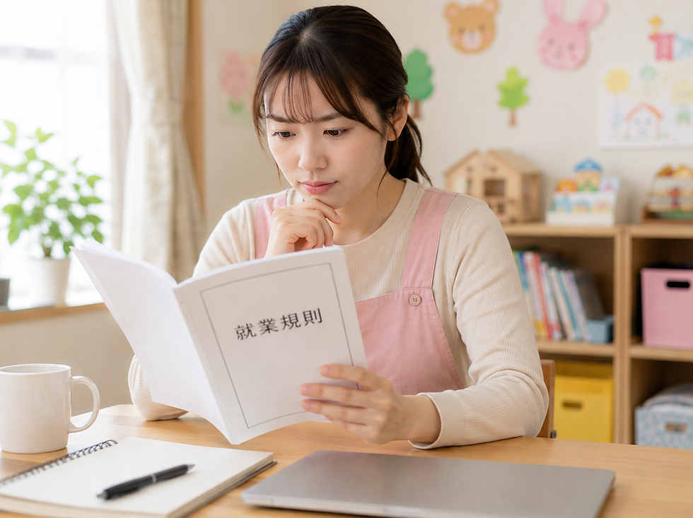 無理に副業を隠さず就業規則を確認する保育士