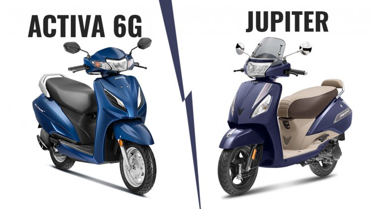 comparison between tvs jupiter and honda activa 6g know which one is best all specification comparison between tvs jupiter and