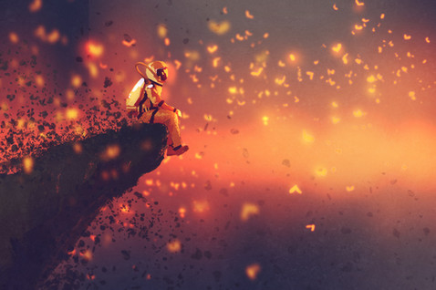 Astronaut Fireflies Animation