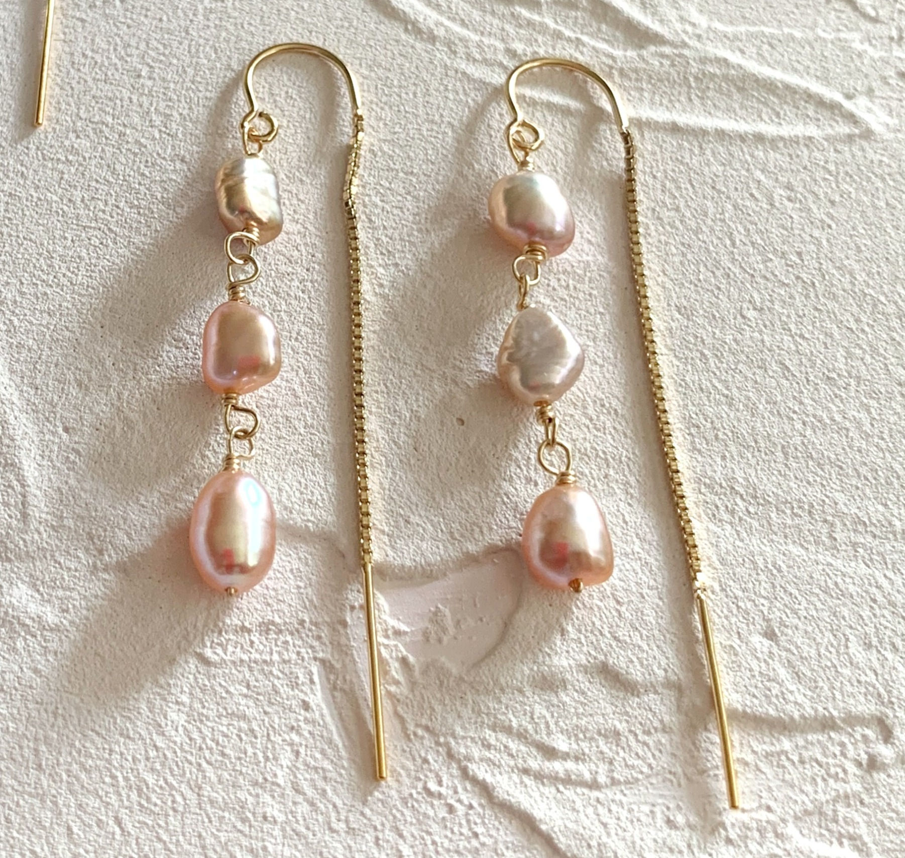 Perla Threaders in Pink