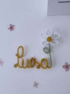 Nome com flor e caule