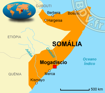 Mapa da Somália
