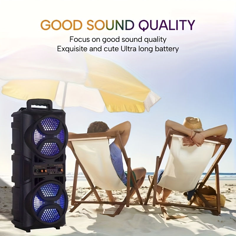 Thumbnail: Portable Bluetooth Speaker, Equipped with A Subwoofer Stereo System, Outdoor Par