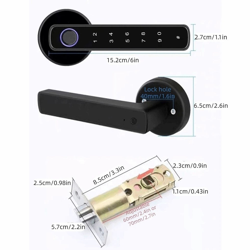 Thumbnail: Remote Lock Smart Fingerprint Door Lock Smart Password Electronic Digital Door H