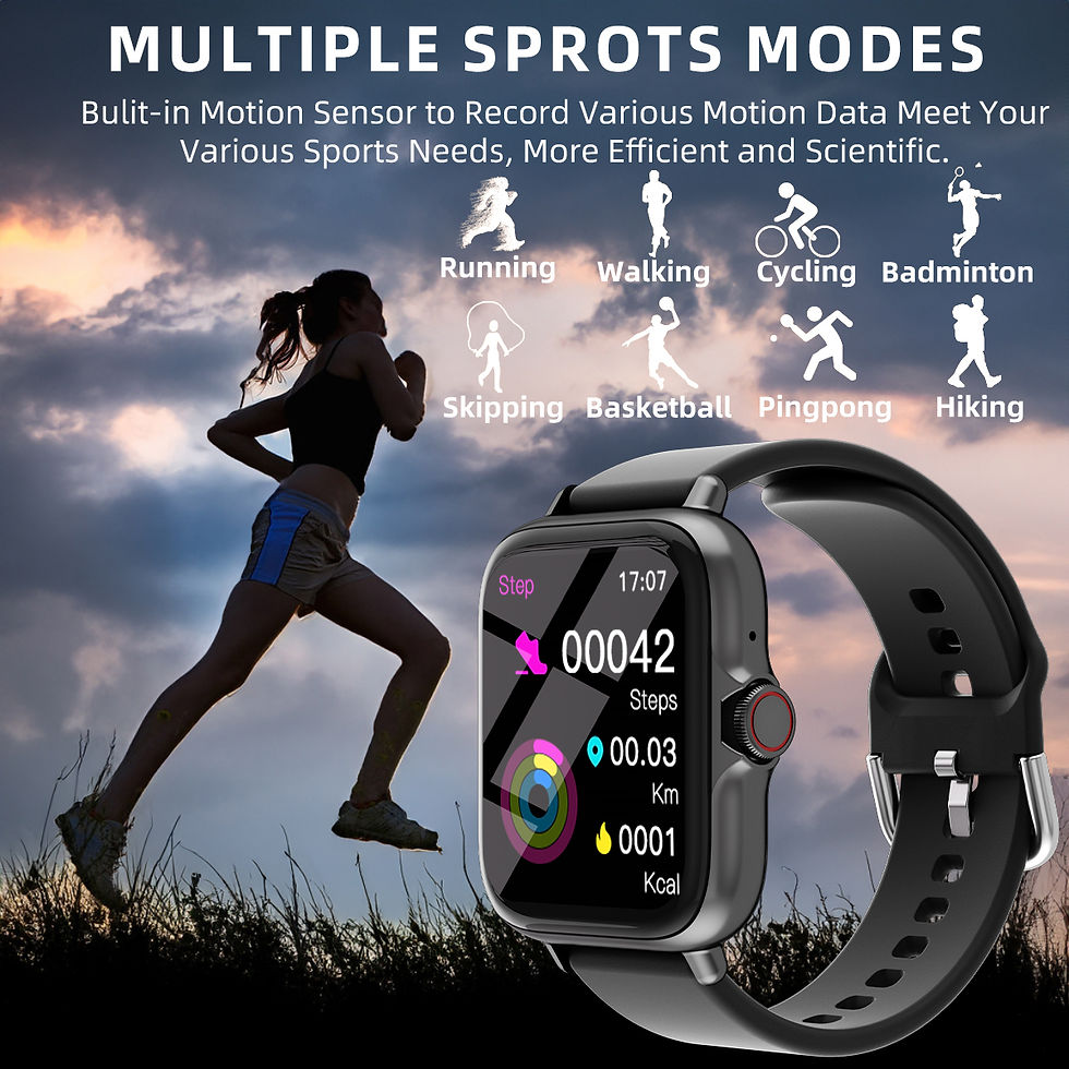 Thumbnail: 1.83'' Waterproof Smart Watch with Message Answer Call Sleep Monitoring Sports P