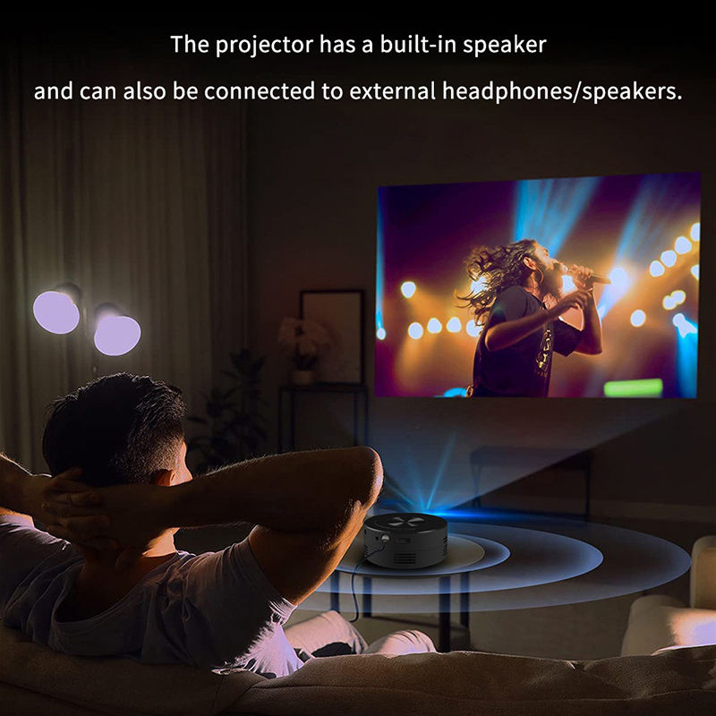 Thumbnail: Portable Mini Projector 1920*1080P HD Projector Home Cinema Outdoor Camping Proj