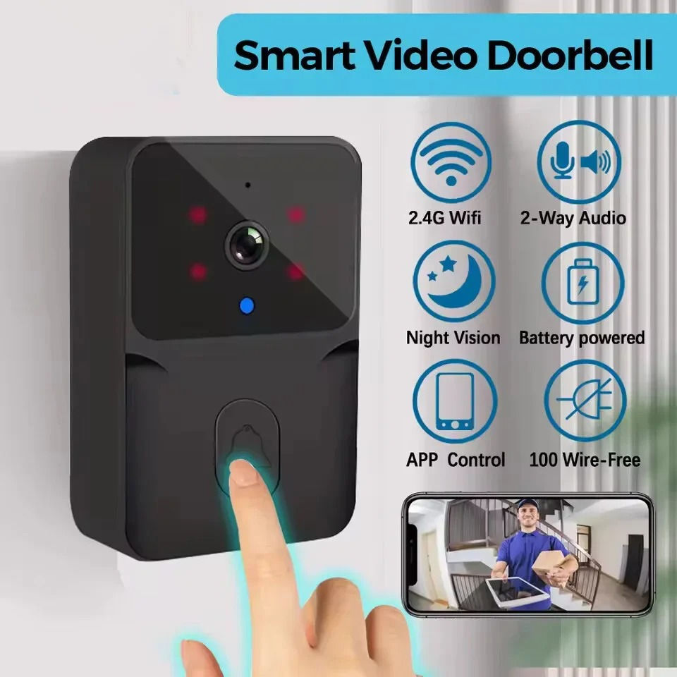 Thumbnail: 2026 WiFi Video Doorbell 1080P Tuya Smart Outdoor Wireless Intercom Waterproof W