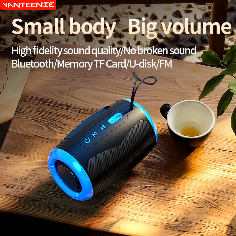 Thumbnail: Portable Bluetooth Speaker Outdoor Waterproof Wireless TWS Radio Column Box Spea