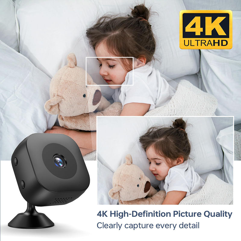 Thumbnail: Smart 4K Mini Camera Full Color Night Vision High Definition WiFi Monitor Waterp