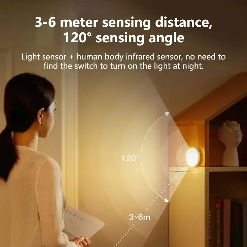 Thumbnail: Intelligent Sensing Night Light LED Night Light with Digital Sensor Head Magneti