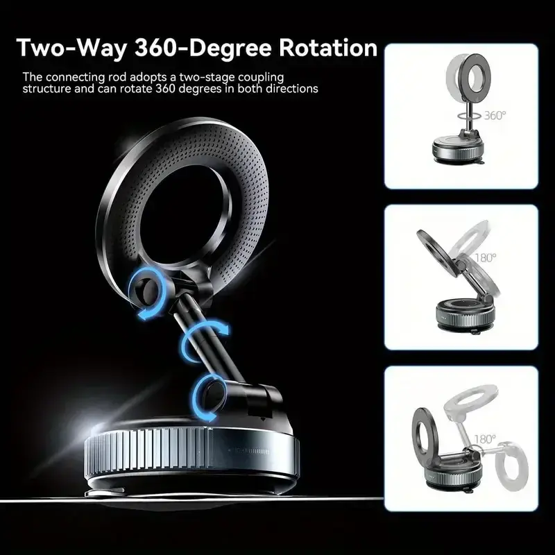 Thumbnail: Magnetic Phone Holder 360° Rotatable  Phone Holder |  Foldable Design, Vacuum S