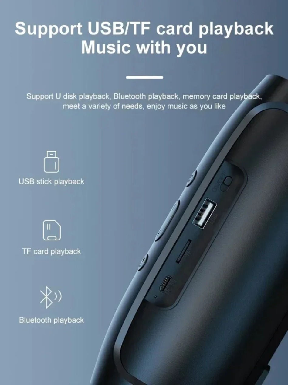 Thumbnail: Lenovo Bluetooth 5.4 Portable Wireless Speakers TF USB FM Dual Speaker Stereo Pl