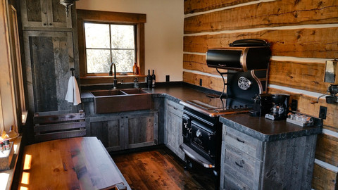 Stillwater Design Group, Warm River Cabin Kitchen