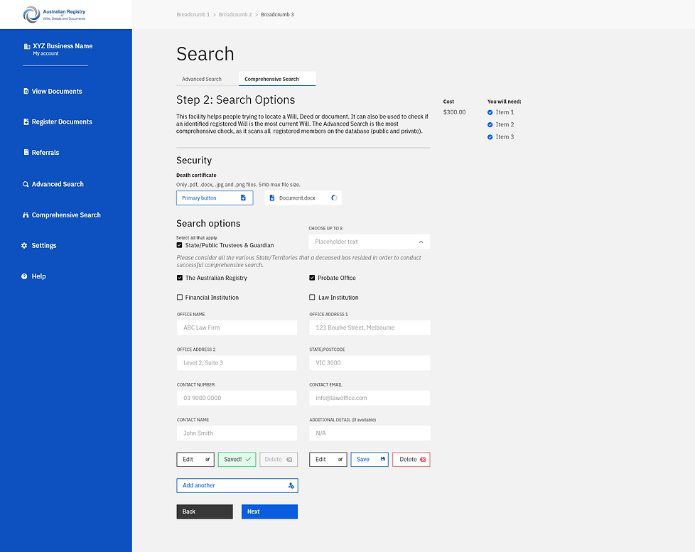 Desktop - Comprehensive Search - Step 2