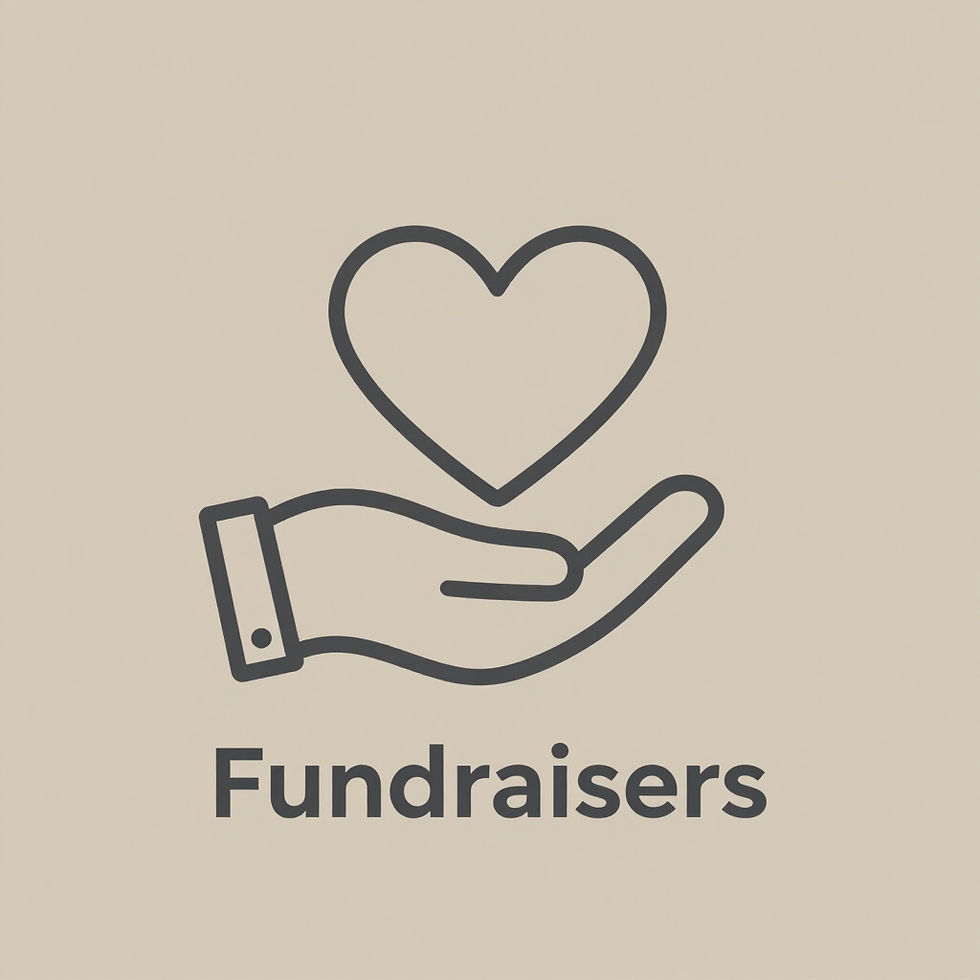 Heart in hand icon for fundraisers in Central Texas