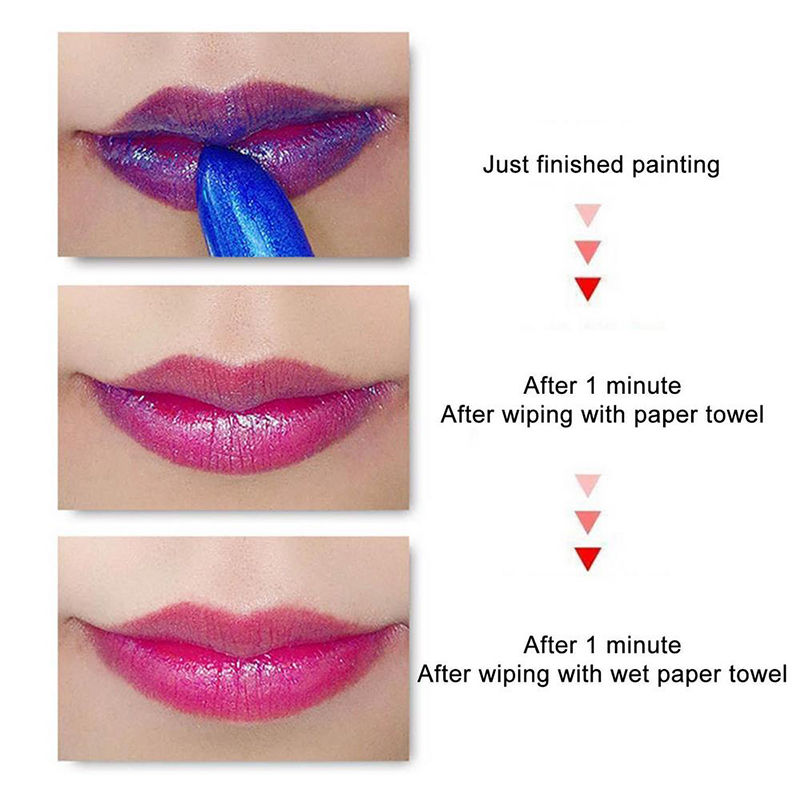 Thumbnail: LESSXCOCO Blue Maggie Color Changing Lipstick, Waterproof