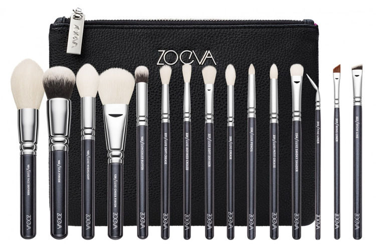 Thumbnail: 15-Piece Pink Rose Gold Makeup Brush Set