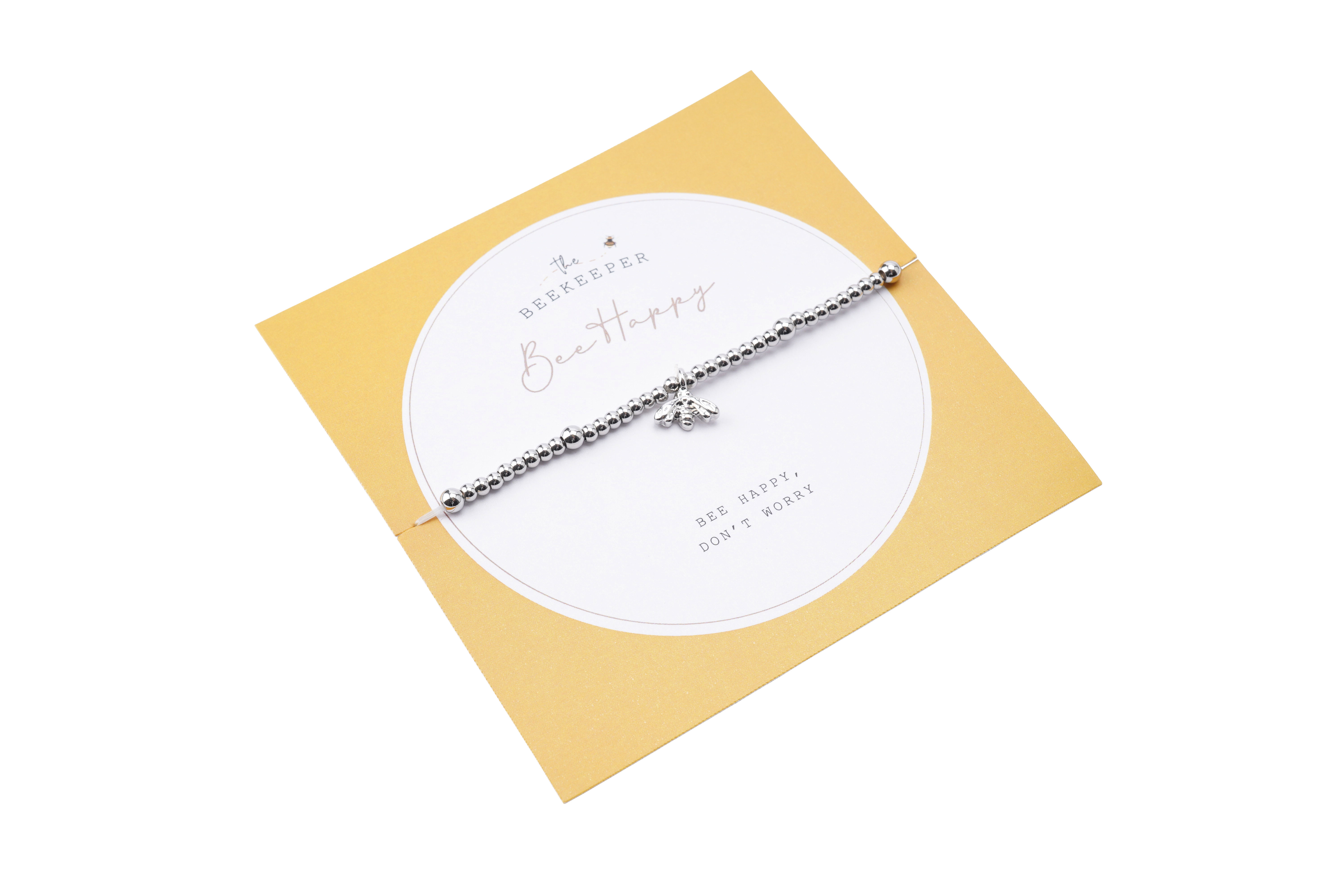 Bee Happy - carded bracelet