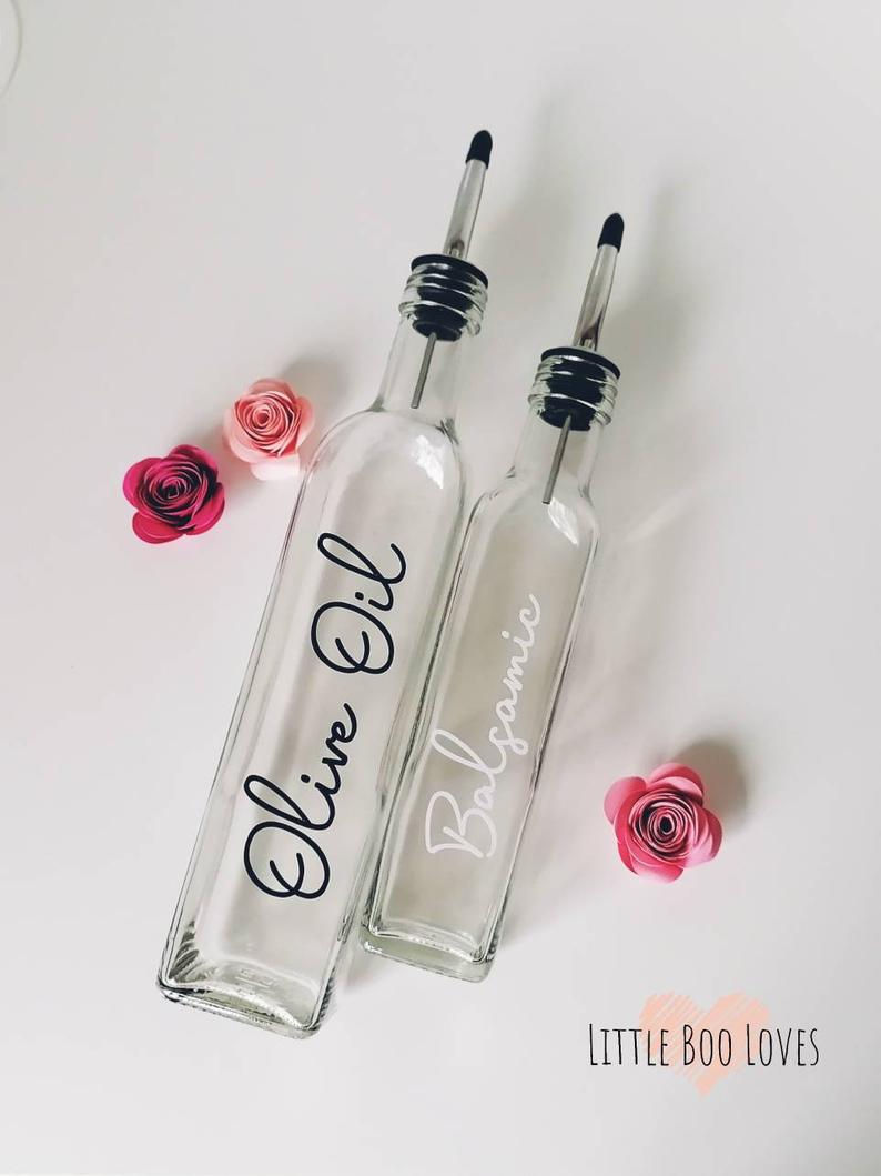 Thumbnail: Personalised olive oil bottle with pourer
