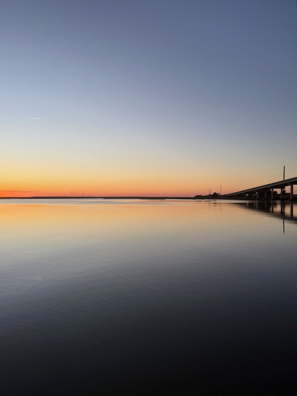 A view of sunset from KORKZcrew's pilot house