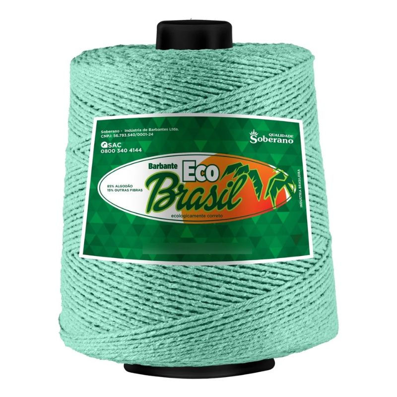 BARBANTE ECO BRASIL N 6 1KG 20 VERDE ÁGUA