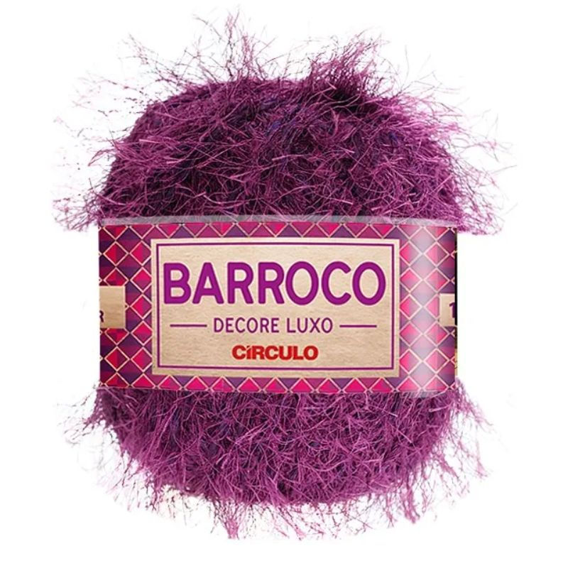 BARBANTE BARROCO DECORE LUXO 280G 600 BERINGELA