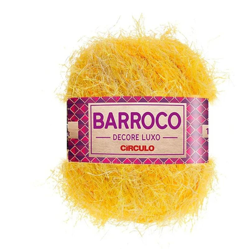 BARBANTE BARROCO DECORE LUXO 280G 318 RAIO DE SOL
