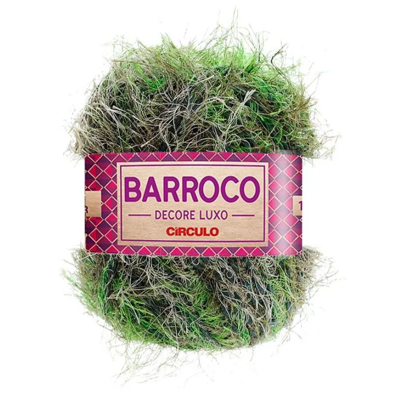 BARBANTE BARROCO DECORE LUXO 280G 453 MILITAR