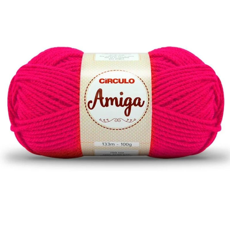 LÃ AMIGA CÍRCULO 100G 390 MAGENTA