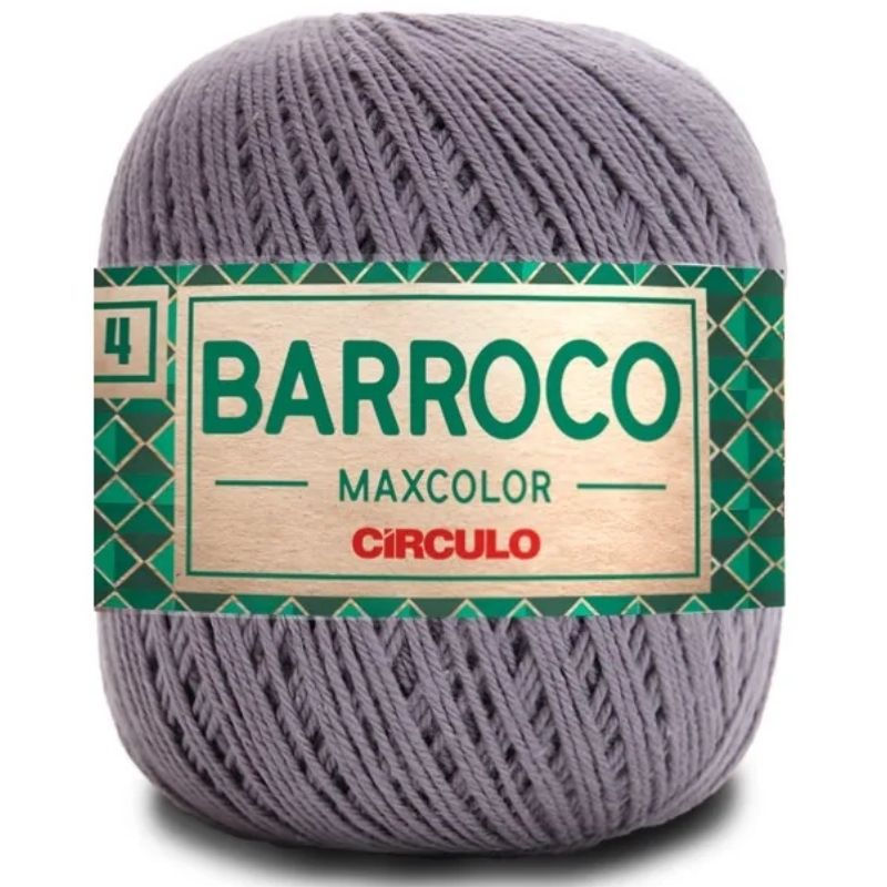 BARBANTE BARROCO MAXCOLOR Nº4 200G 8323 CINZA ÔNIX