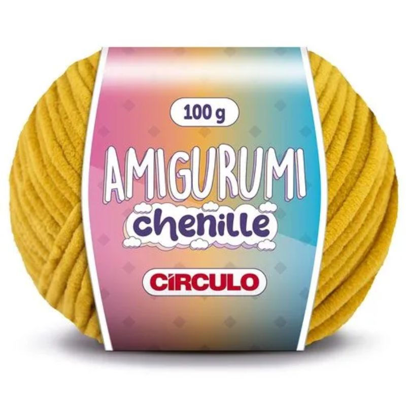 LINHA AMIGURUMI CHENILLE CÍRCULO 7069 MOSTARDA