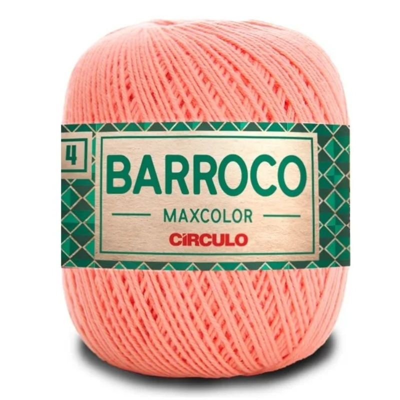 BARBANTE BARROCO MAXCOLOR Nº4 200G 4514 PÊSSEGO