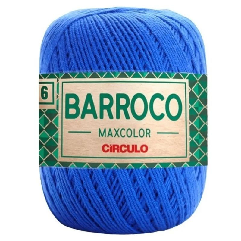 BARBANTE BARROCO MAXCOLOR Nº6 400G 2829 AZUL BIC