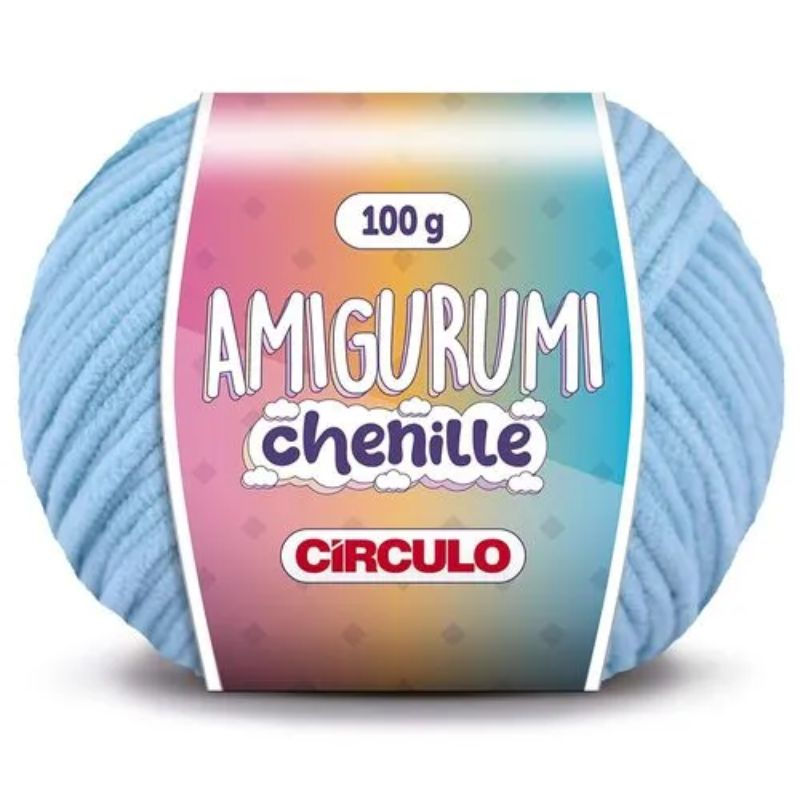 LINHA AMIGURUMI CHENILLE CÍRCULO 2012 AZUL CANDY