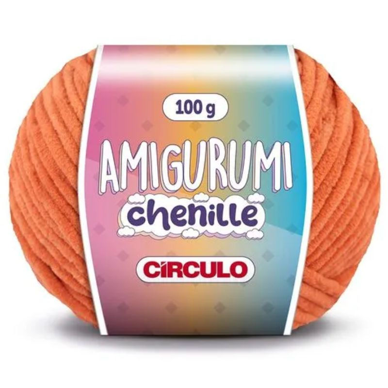 LINHA AMIGURUMI CHENILLE CÍRCULO 4140 TIJOLO